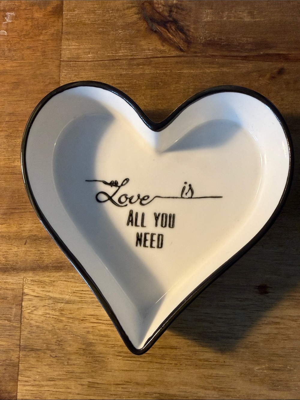 Heart shaped trinket dish